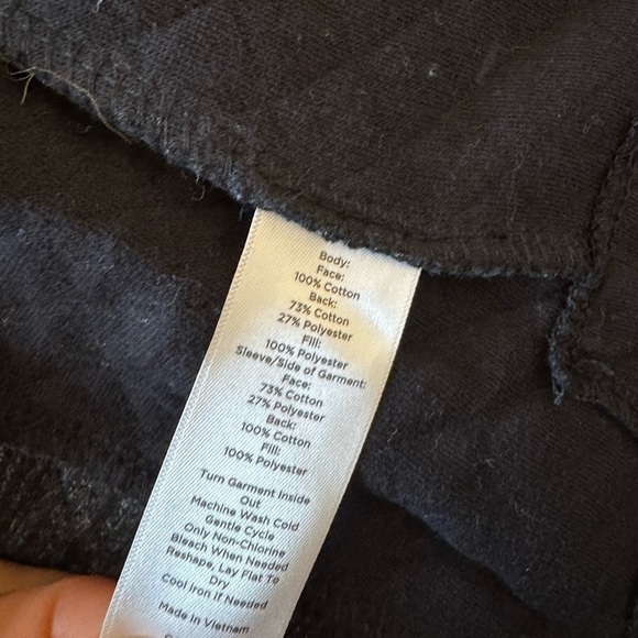 Chic Black and Gray Zip-Up Hoodie - Picture 2 of 6